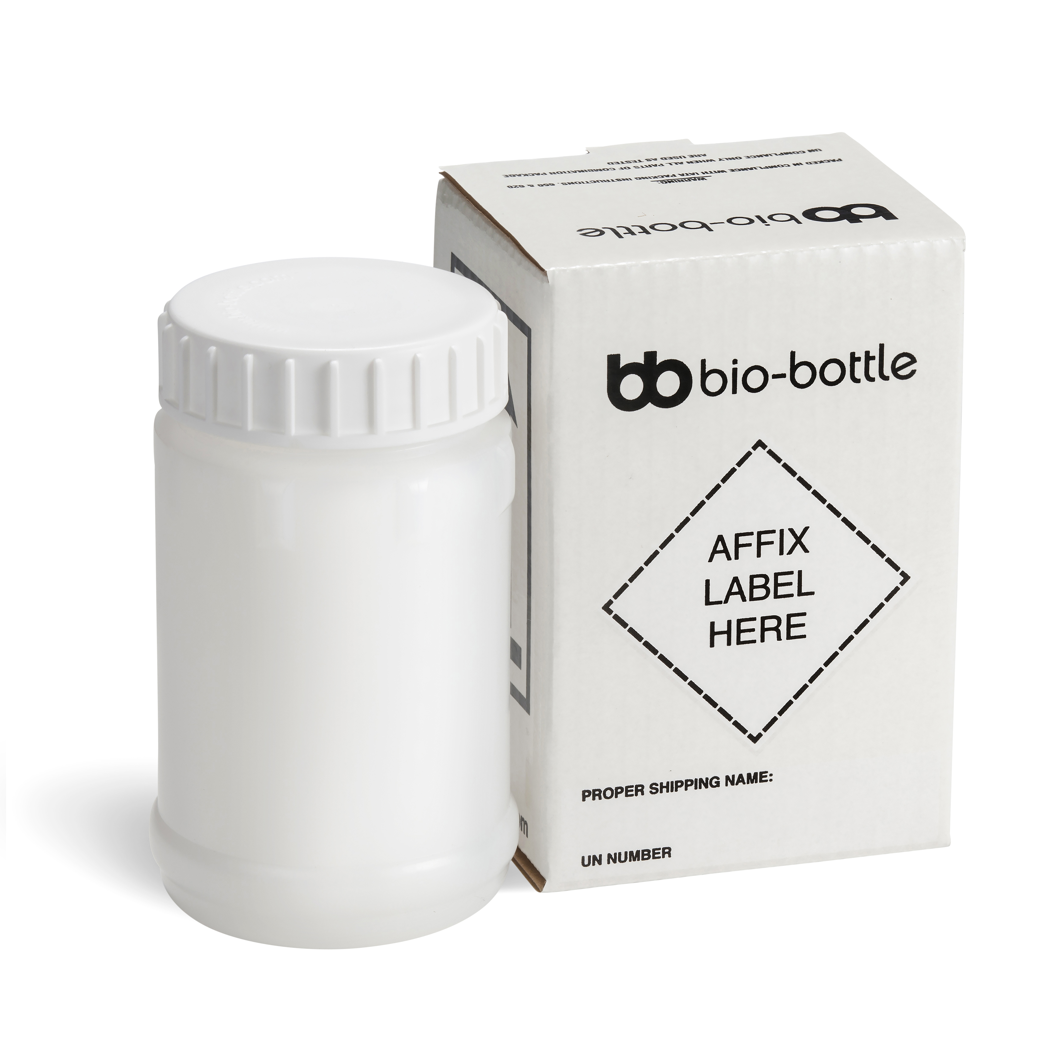 White bio-bottle